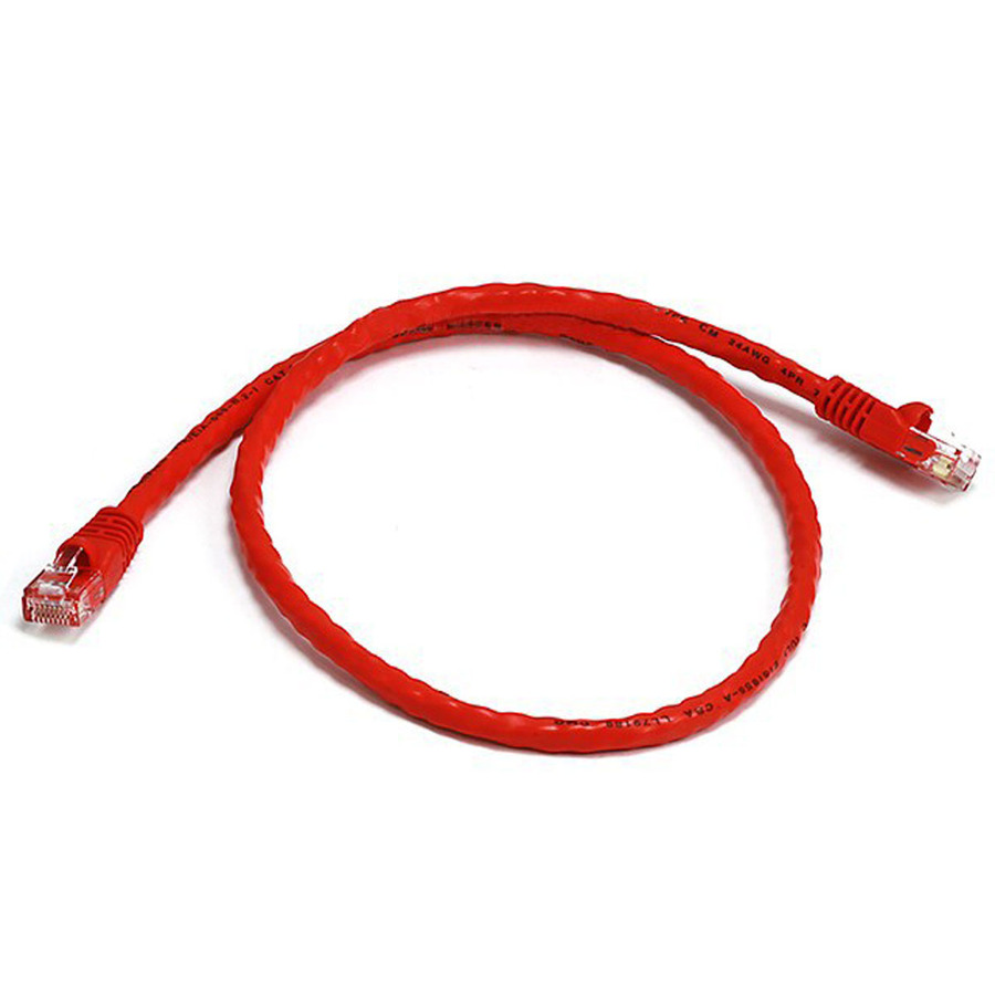Monoprice Cat6 24AWG UTP Ethernet Network Patch Cable, 2ft Red