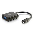 C2G Mini HDMI to VGA Adapter - Mini HDMI to VGA Converter - Male to Female - HDMI/VGA for Video Device, Notebook, Monitor - 8" - 1 x HDMI (Mini Type C) Male Digital Audio/Video - 1 x HD-15 Female VGA - Shielding - Black"""