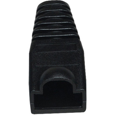 Black Box Color-Coded Snagless Pre-Plugs - Cable Boot - Black - 50 Pack