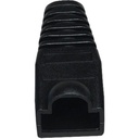 Black Box Color-Coded Snagless Pre-Plugs - Cable Boot - Black - 50 Pack