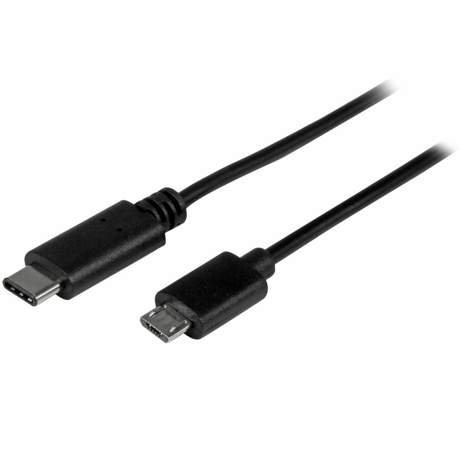 StarTech 1.6ft (50cm) USB-C to Micro USB-B Cable, Data Cord, USB 2.0, USB C to Micro-B Data Transfer Cable