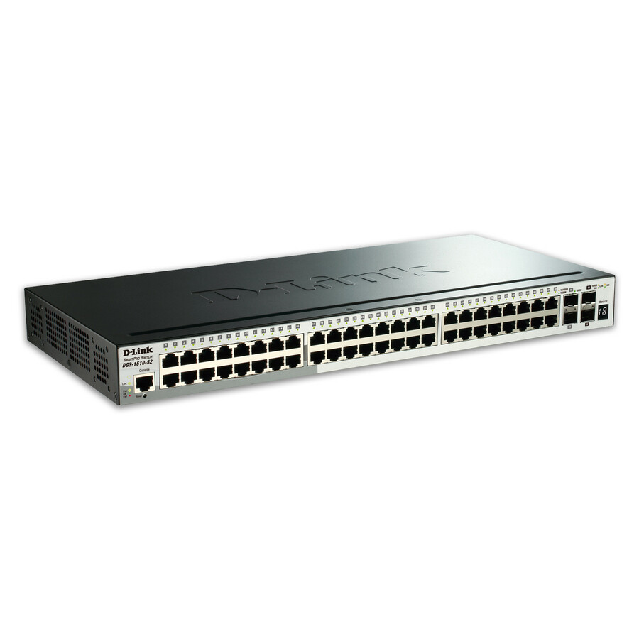 D-Link 52-Port Gigabit Stackable SmartPro Switch Including 4 10GbE SFP+ Ports
