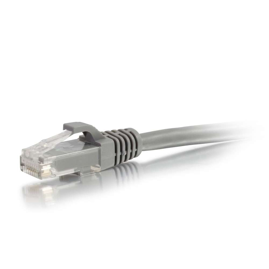 C2G 100ft Cat6a Snagless Unshielded (UTP) Ethernet Cable - Cat6a Network Patch Cable - PoE - Gray