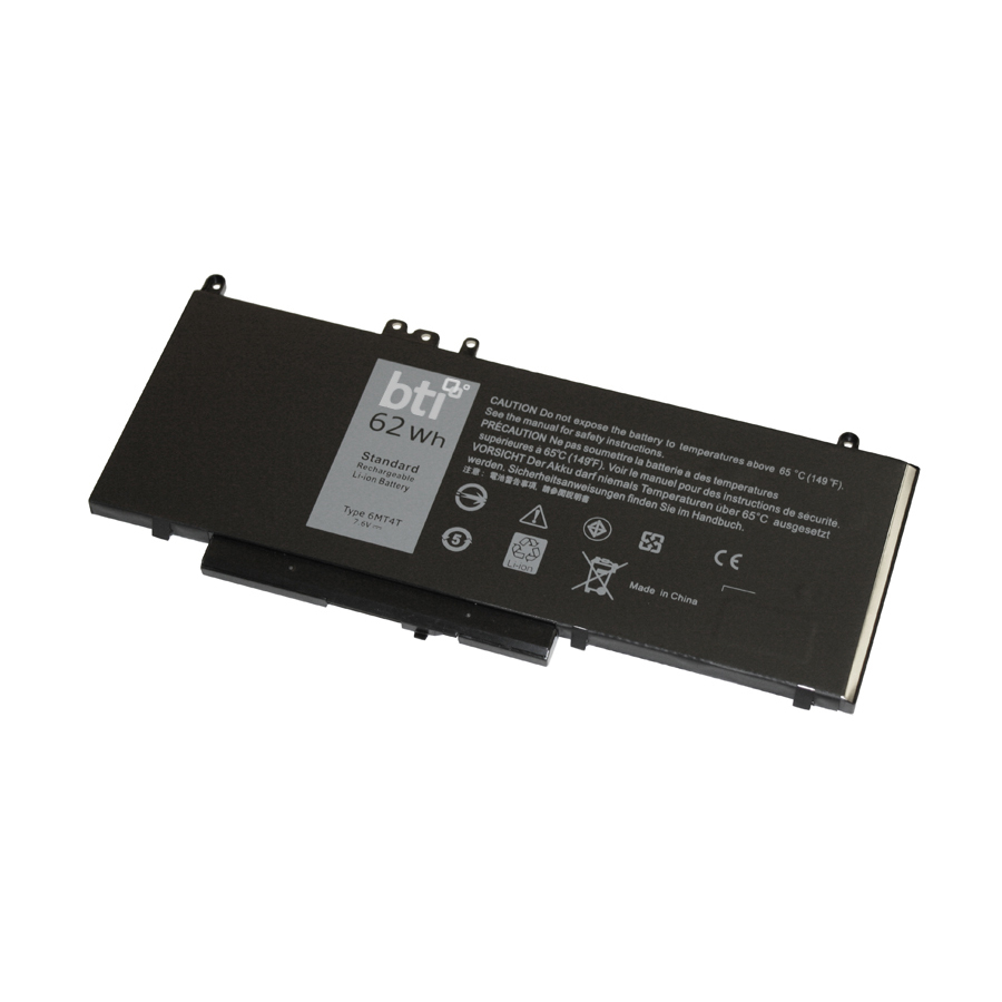 BTI NGGX5-BTI 11.4V 47WHR LI-ION BATTERY 0W9FNJ, 451-BBUM, JY8DF, XWDK1, 451-BBUJ, 53VJ6, NCVW8, 451-BBUK, 954DF, NGGX5, 451-BBUL, JY8D6, XKWC7 LATITUDE 12 E5270, LATITUDE E5570, LATITUDE E5250, LATITUDE E5270, LATITUDE E5470