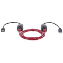 USB-A Line Extender, for use with RJ45 network cable (not included), extends USB Device up to 60m, bus power, Cat5e/Cat6/Cat6A RJ45 network cables suitable, Black, Three Year Warranty