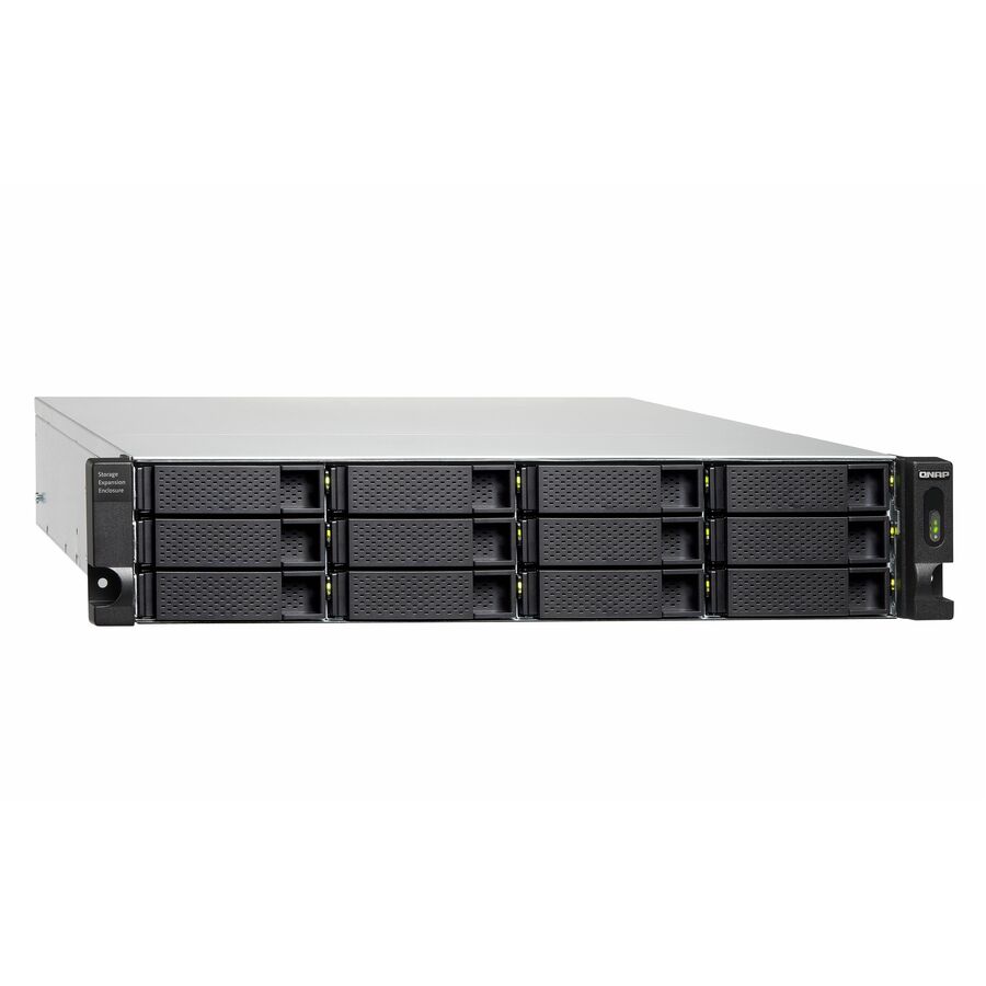 QNAP TL-R1200C-RP Drive Enclosure SATA/600 - USB 3.2 (Gen 2) Type C Host Interface - 2U Rack-mountable
