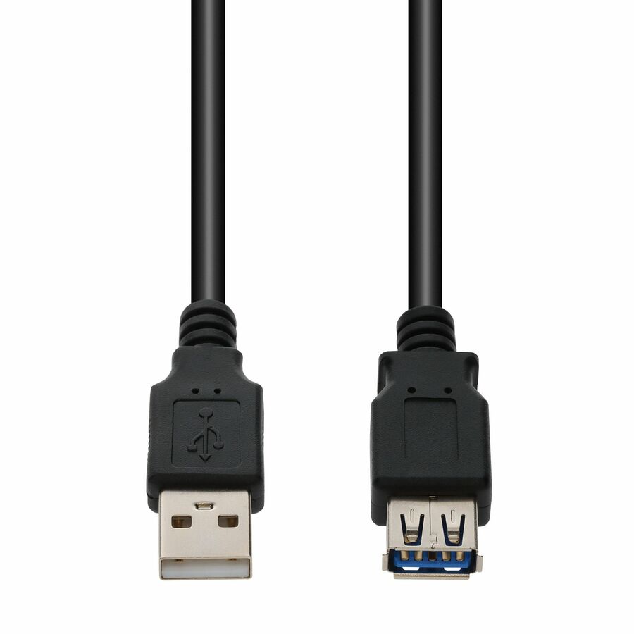 AddOn 30ft USB A 2.0 (Male) to USB A 2.0 (Female) Black Cable, 480Mbps