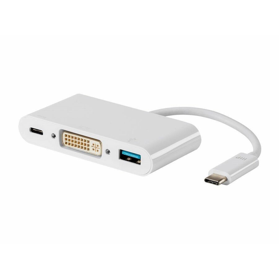 [04USBcMultiPort-DUcU3] Monoprice Select Series USB-C to DVI USB-C USB-A Multiport Adapter