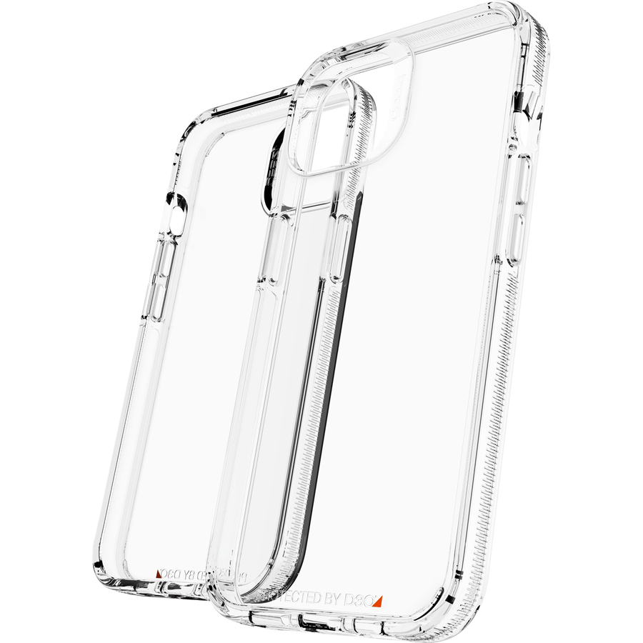 gear4 Crystal Palace - For Apple iPhone 13 Smartphone - Textured - Clear - Soft-touch - Impact Resistant, Drop Resistant, Bacterial Resistant, Odor Resistant - D3O, Polycarbonate (PC), Thermoplastic Polyurethane (TPU)