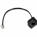 Poly RJ-9 Phone Cable - 7.87" RJ-9 Phone Cable for Phone