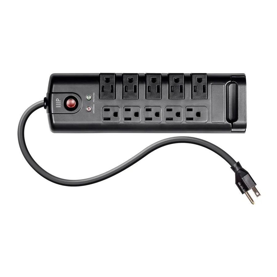 Monoprice 10-Outlets Surge Suppressor/Protector