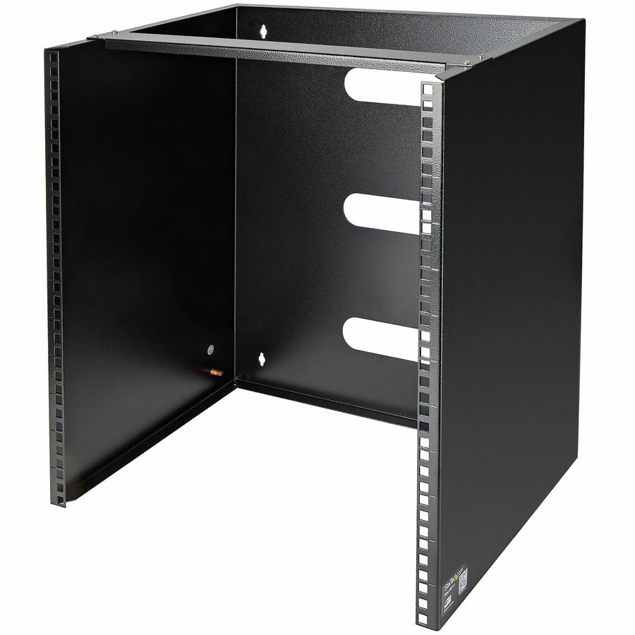 StarTech 12U Wall Mount Rack, 14in Deep, 19in Wall Mount Network Rack, Wall Mounting Patch Panel Bracket for Switch/IT Equipment, TAA