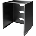 StarTech 12U Wall Mount Rack, 14in Deep, 19in Wall Mount Network Rack, Wall Mounting Patch Panel Bracket for Switch/IT Equipment, TAA