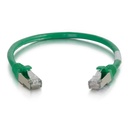 C2G 6in Cat6 Snagless Shielded (STP) Network Patch Cable - Green