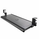StarTech Under Desk Keyboard Tray, Clamp on Keyboard Holder, 12kg/26.5lb, Height Adjustable Ergonomic Sliding Keyboard Drawer, TAA