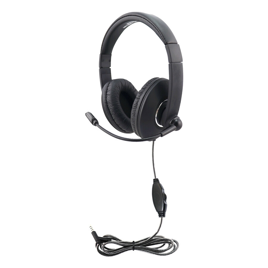 Hamilton Buhl Smart-Trek Mini Headset With In-Line Volume Control and 3.5mm TRRS Plug