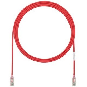 Panduit Cat.6 UTP Patch Network Cable - 1 ft Category 6 Network Cable for Network Device - First End: 1 x RJ-45 Network - Male - Second End: 1 x RJ-45 Network - Male - Patch Cable - Red - 1