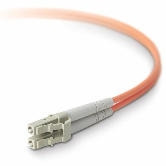 Belkin Fiber Optic Cable, 10GB/100GB Aqua Multimode LC/LC Duplex, 50/125 OM4