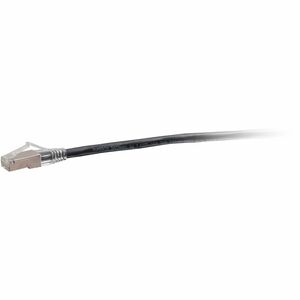 C2G F-Series Cat.6a Patch Network Cable - 3 ft Category 6a Network Cable for Network Device, Network Adapter, Switch, DSL Modem, Patch Panel, Hub, Router - First End: 1 x RJ-45 Network - Male - Second End: 1 x RJ-45 Network - Male - 10 Gbit/s - Patch Cable - Shielding - Gold Plated Contact - Riser - 26 AWG - Black - TAA Compliant
