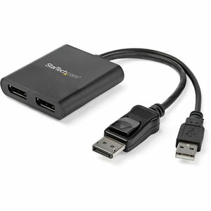 StarTech.com Dual-Monitor DisplayPort 1.2 Splitter, DisplayPort to 2x DP Multi-Monitor Adapter, Dual 4K 30Hz Computer MST Hub, Windows