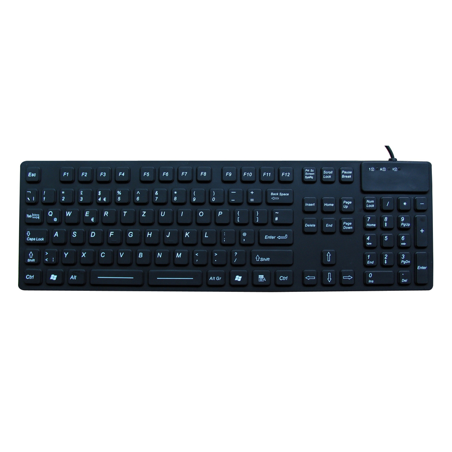 DSI WATERPROOF IP68 INDUSTRIAL USB KEYBOARD WITH NUMBER PAD