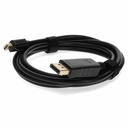 AddOn 3ft (1m) Mini-DisplayPort Male to DisplayPort Male Black Adapter Cable