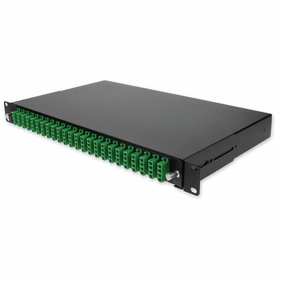 AddOn 19-inch Rack Mount 1U Patch Panel with 48 APC LC Duplex, Single-Mode OS2