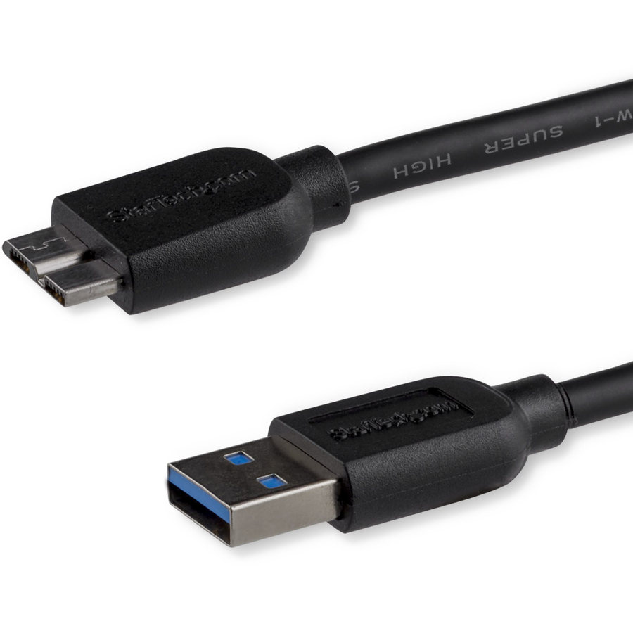 StarTech 0.5m (20in) Slim SuperSpeed USB 3.0 (5Gbps) A to Micro B Cable - M/M