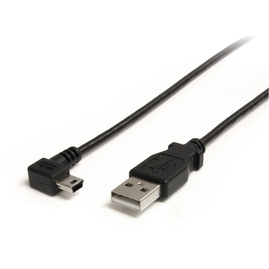 StarTech 3 ft Mini USB Cable - A to Right Angle Mini B