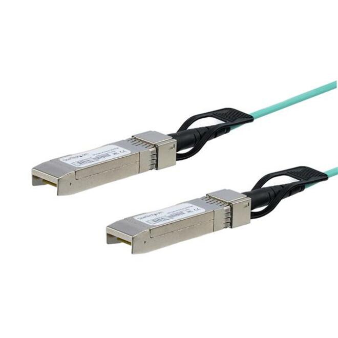 StarTech Cisco SFP-10G-AOC5M Compatible 5m 10G SFP+ to SFP AOC Cable - 10GbE SFP+ Active Optical Fiber - 10Gbps SFP + Cable 16.4'