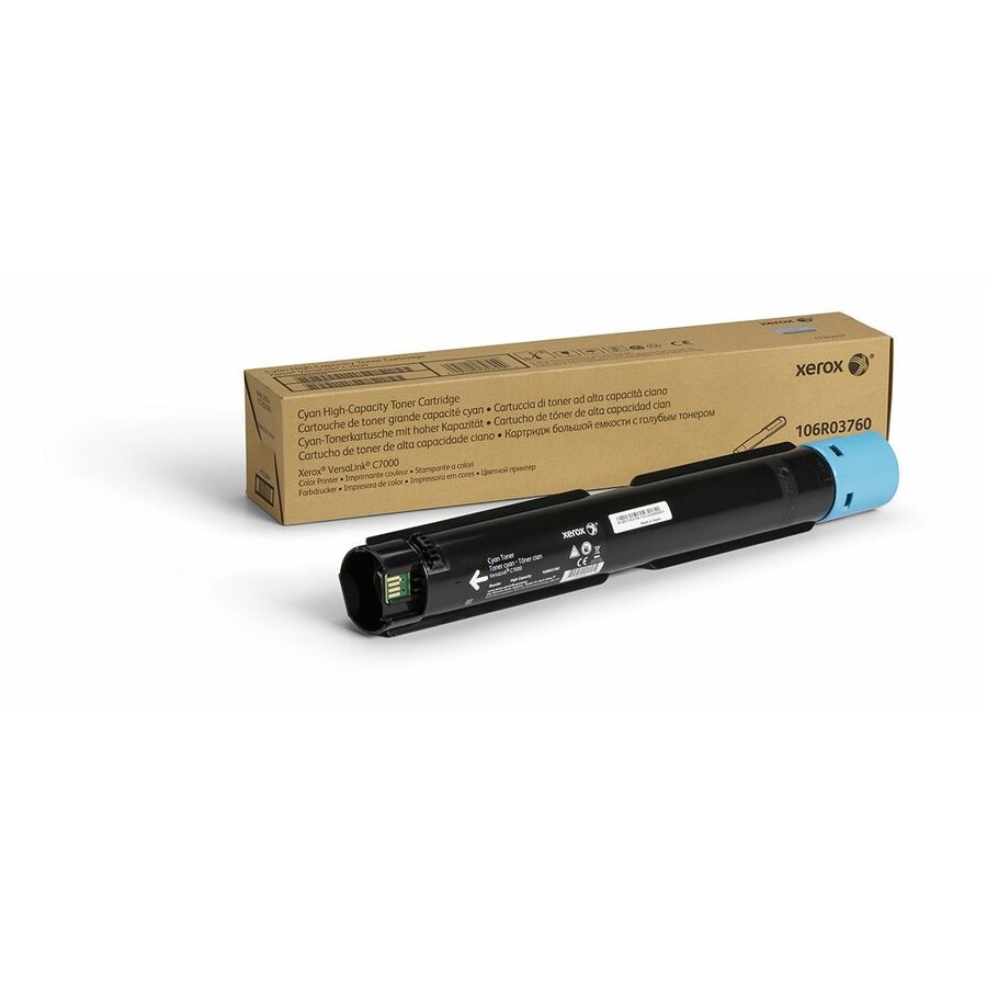 Xerox Genuine Xerox® VersaLink® C7000 Color Printer Cyan High capacity Toner Cartridge (10100 Pages) - 106R03760