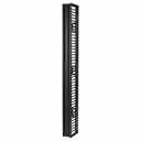 Valueline, Vertical Cable Manager for 2 & 4 Post Racks, 84"H X 6"W, Single-Sided with Door - Cable Manager - Black - 1 Each