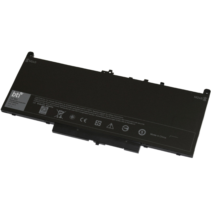 BTI 451-BBSX-BTI 7.6V 54WHR LI-ION BATTERY 1W2Y2, 451-BBSY, MC34Y, 242WD, 5F08V, R1V85, 451-BBSU, GG4FM, WYWJ2, 451-BBSX, J60J5 LATITUDE E7270, E7470