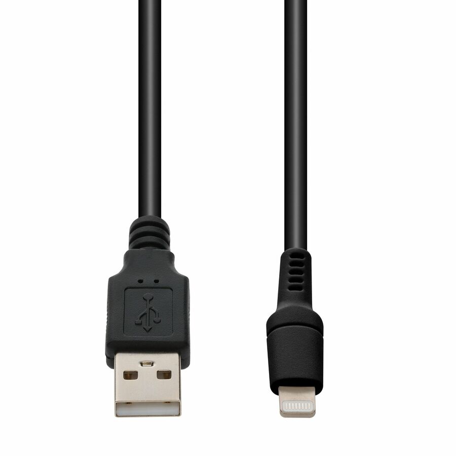 AddOn 1m USB A 2.0 (Male) to Lightning (Male) Sync and Charge Black Cable, MFI, 480Mbps