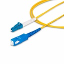StarTech 2m (6.6ft) LC to SC (UPC) OS2 Single Mode Simplex Fiber Optic Cable, 9/125, 40G/100G, Low Insertion Loss, LSZH Jumper Cord