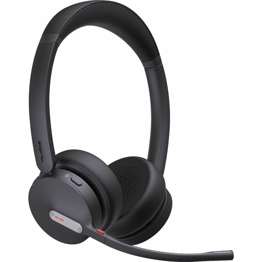 Yealink WH64 Headset - Microsoft Teams Certification - Stereo - Wireless - Bluetooth/DECT - 492.1 ft - 20 Hz to 20 kHz - Over-the-head, On-ear - Binaural - Supra-aural - Noise Cancelling, MEMS Technology Microphone - Noise Canceling - Black