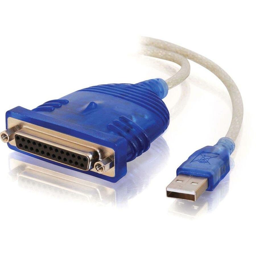 [04USBParallel] C2G 6ft USB to DB25 Parallel Printer Adapter Cable