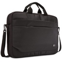 Case Logic Advantage ADVA-116 Carrying Case (Attaché) for 10.1" to 15.6" Notebook, Tablet PC, Pen, Electronic Device, Cord - Black