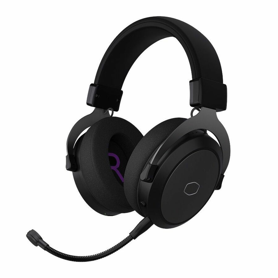 Cooler Master CH351 Gaming Headset - Stereo - Mini-phone (3.5mm) - Wired/Wireless - Bluetooth/RF - 65.6 ft - 32 Ohm - 20 Hz to 20 kHz - On-ear, Over-the-head - Binaural - Circumaural - 5.91 ft Cable - Uni-directional Microphone - Space Black