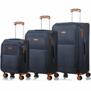 CHAMPS Classic Collection - 3-piece Softside Luggage set - Grey