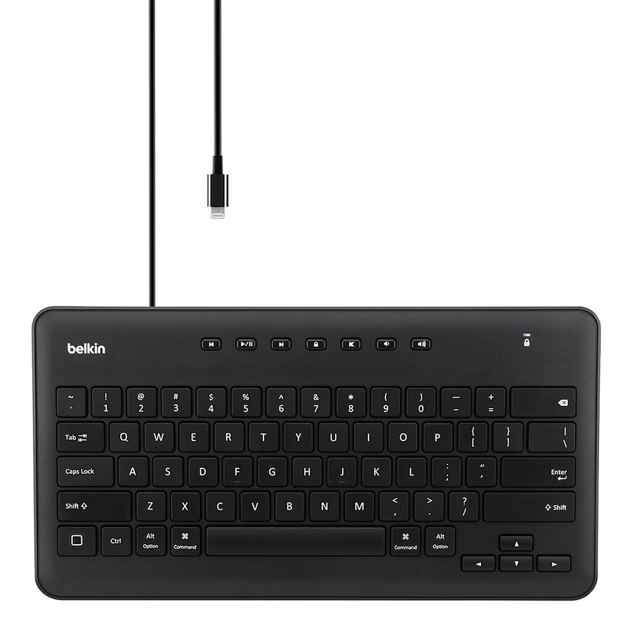 Belkin Wired Keyboard for iPad with Lightning Connector - Designed for Classroom Use - MFI Certified