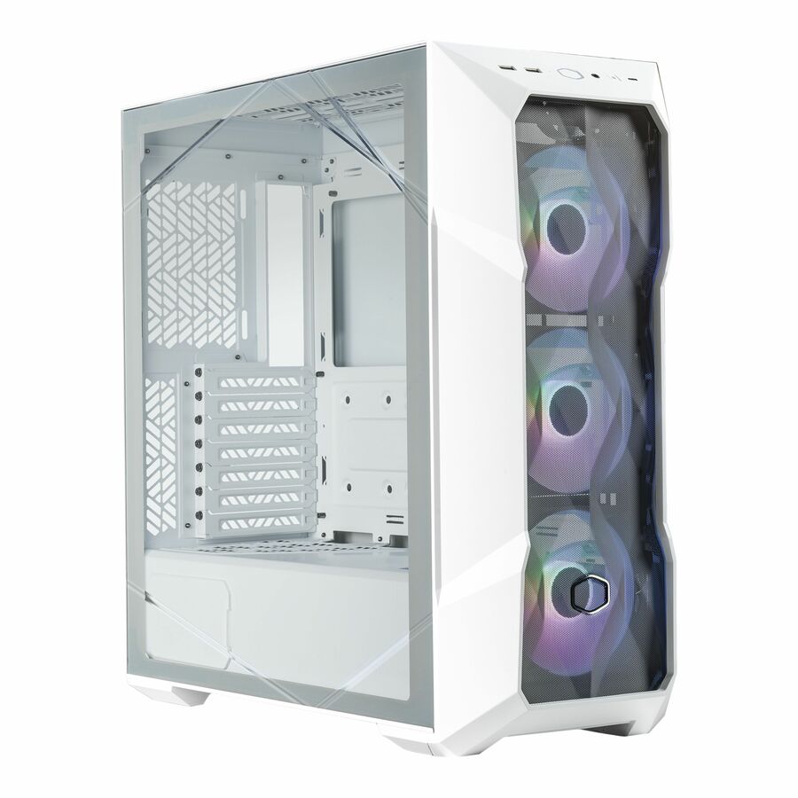 Cooler Master MasterBox TD500 Mesh V2 - Mid-tower - White - Steel, Mesh, Plastic, Tempered Glass - Mini ITX, Micro ATX, ATX, SSI CEB, EATX Motherboard Supported - 7 x Fan(s) Supported - 2 x Internal 3.5" Bay - 3 x Internal 2.5" Bay - 7x Slot(s) - 3 x USB(s) - 2 x USB 3.2 Gen 1, 1 x USB 3.2 (Gen 2) Type C - 1 x Audio In - 1 x Audio Out - Fan Cooler