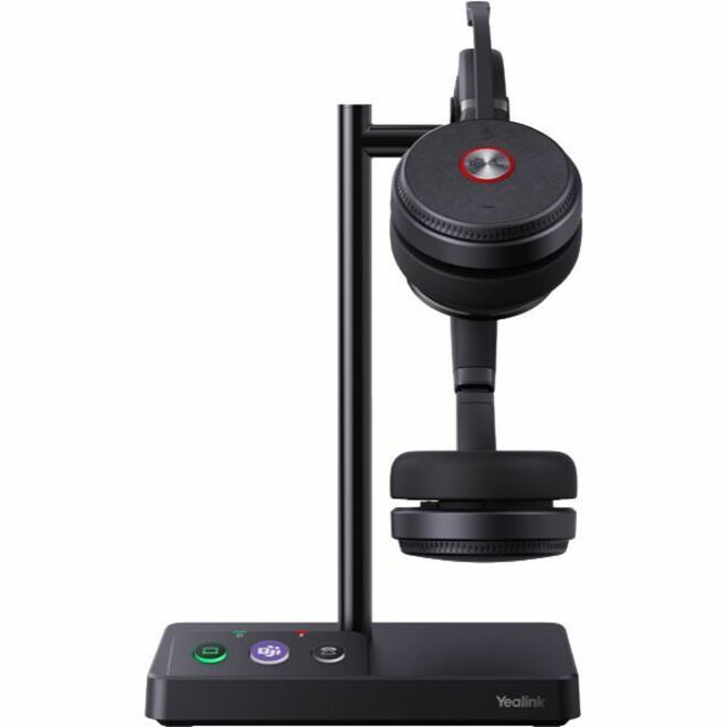 Yealink WH62 Headset - Microsoft Teams Certification - Stereo - Wireless - DECT - 524.9 ft - 32 Ohm - 20 Hz to 20 kHz - On-ear, Over-the-head - Binaural - Ear-cup