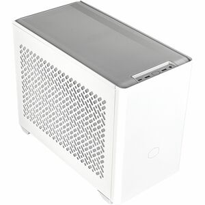 Cooler Master MasterBox NR200P V2 - White, Gray - Steel, Tempered Glass, Galvanized Cold Rolled Steel (SGCC), Mesh, ABS Plastic - Mini ITX Motherboard Supported - 4 x Fan(s) Supported - 1 x Internal 3.5" Bay - 1 x Internal 2.5" Bay - 1 x Internal 2.5"/3.5" Bay(s) - 3x Slot(s) - 1 x USB 3.2 Gen 2x2 Type C, 2 x USB 3.2 Gen 1 Type-A - 1 x Audio In - 1 x Audio Out - Liquid Cooler