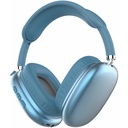 IQ Sound High Performance Wireless Headphones with FM Radio and Mic - Stereo - Mini-phone (3.5mm) - Wired/Wireless - Bluetooth - 32.8 ft - 32 Ohm - 20 Hz to 20 kHz - Over-the-head - Binaural - Circumaural - Blue