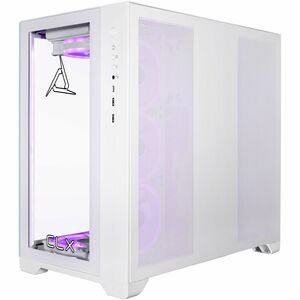 CLX SET Gaming Desktop Computer - AMD Ryzen 7 7800X3D - 64 GB - 6 TB HDD - 2 TB SSD - Mid-tower - White