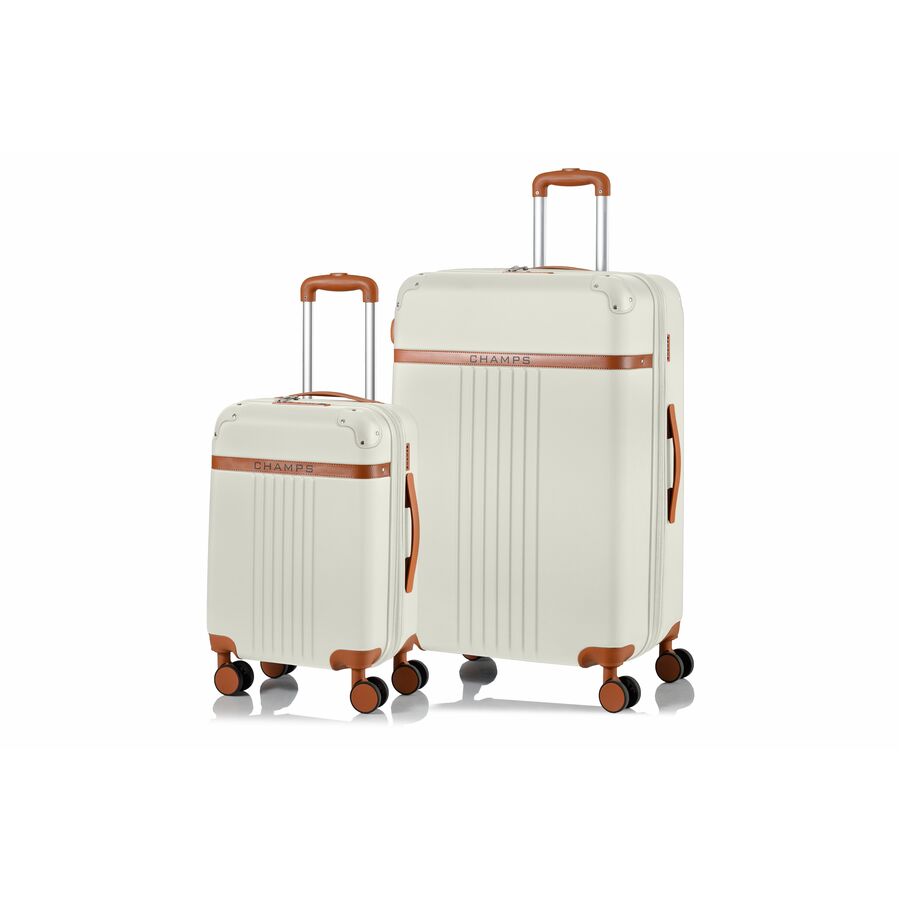 CHAMPS Vintage Collection - 2-piece Hardside Luggage set - Ivory