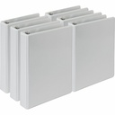 Samsill Economy Junior 1 Inch View 3 Ring Binder - White 6 Pack