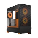 Fractal Design Pop Air RGB Computer Case - Tower - Orange, Black - Steel, Tempered Glass - 9 x Bay - 0 - Mini ITX, Mini ATX, ATX Motherboard Supported - 5 x Fan(s) Supported - 2 x External 5.25" Bay - 0 x Internal 3.5" Bay - 4 x Internal 2.5" Bay - 3 x Internal 2.5"/3.5" Bay(s) - 7x Slot(s) - 2 x USB(s) - 1 x Audio In - 1 x Audio Out - Fan Cooler