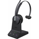 Yealink WH64 Headset - Microsoft Teams Certification - Mono - Wireless - Bluetooth/DECT - 492.1 ft - 20 Hz to 20 kHz - Over-the-head, On-ear - Monaural - Supra-aural - Noise Cancelling, MEMS Technology Microphone - Noise Canceling - Black
